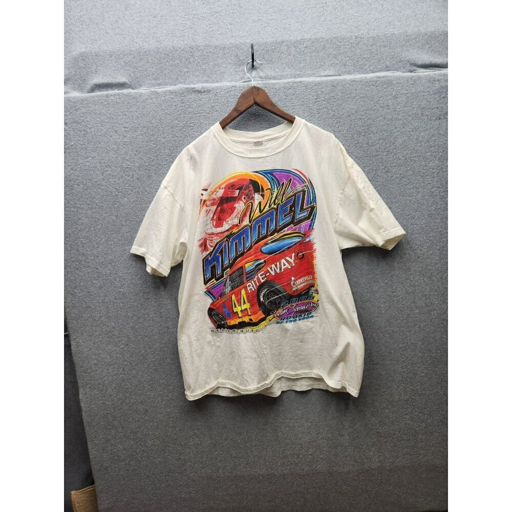 Will Kimmel #44 Racing T-Shirt 2X Anvil Cotton White